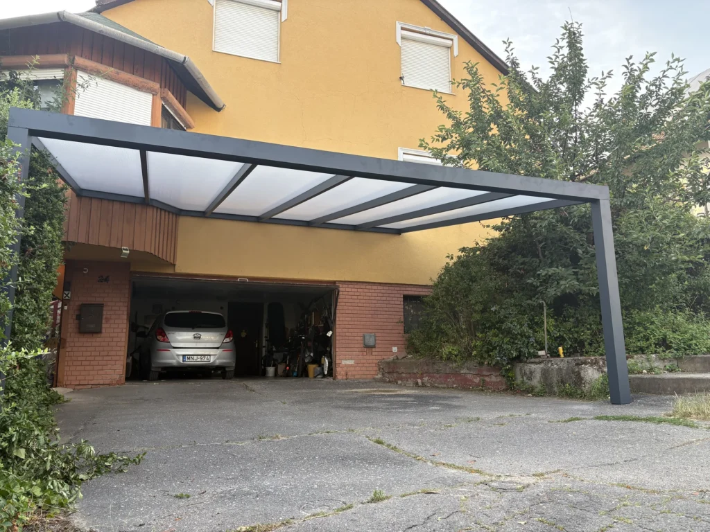 Alumínium autóbeálló – Miskolc