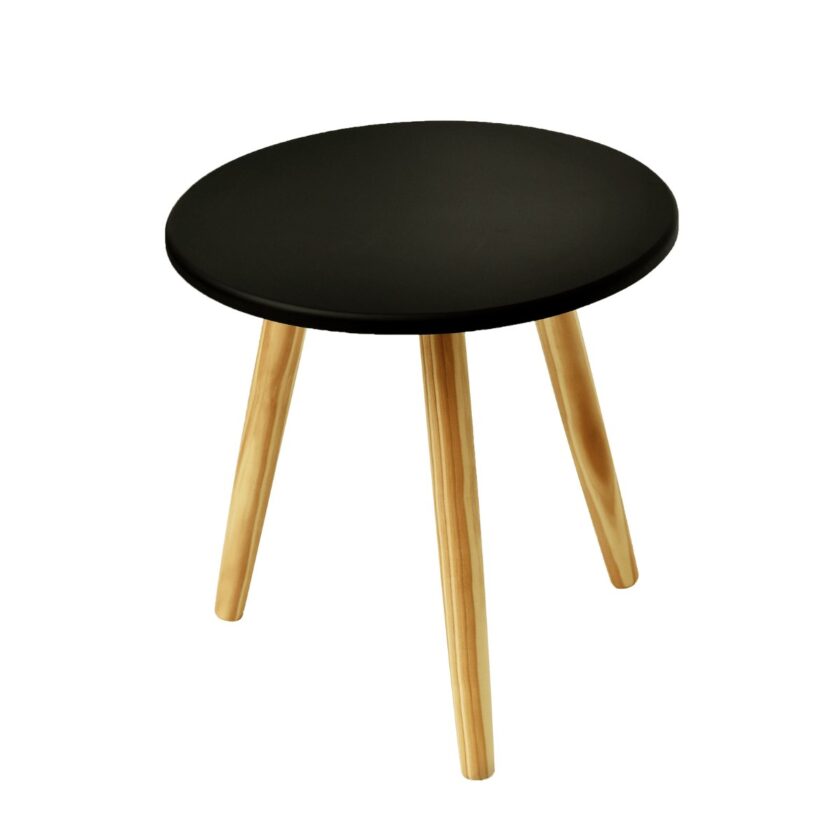 Mesa Lateral Ana Chica Negra 32×35 Cm