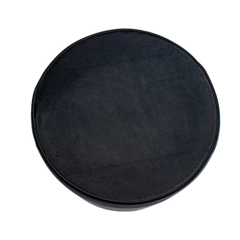 Taburete portofino terciopelo negro (3)
