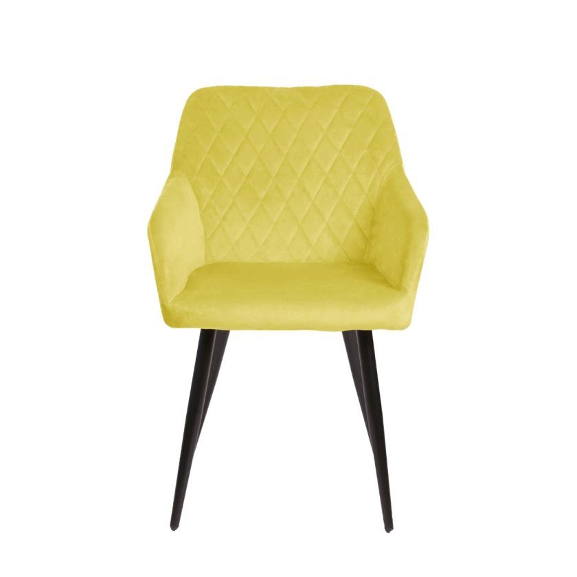 Set 2 sillas de comedor positano amarillo (2)