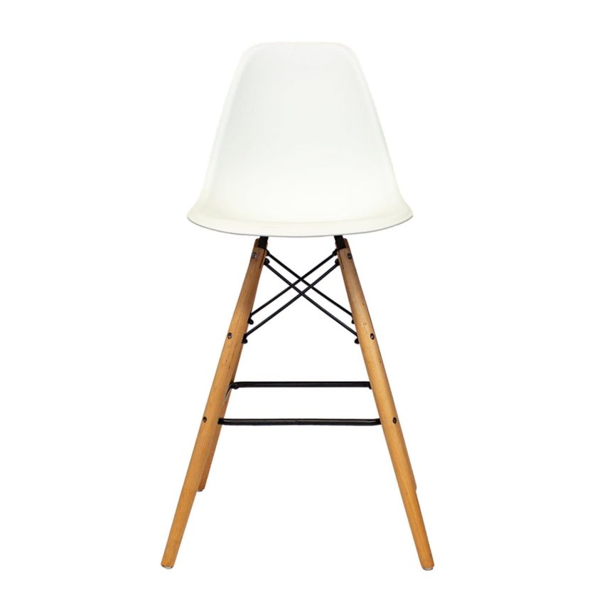 Set 2 Sillas Tipo Bar Replica Eames Blanco (1)