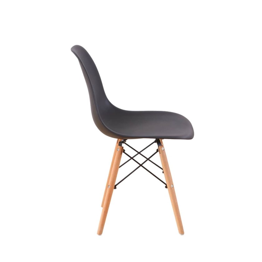 Set 2 sillas de comedor replica eames negro (1)