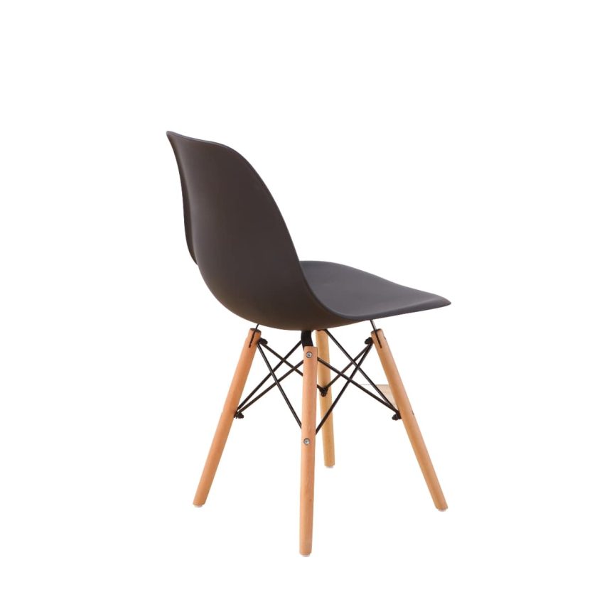 Set 2 sillas de comedor replica eames negro (2)