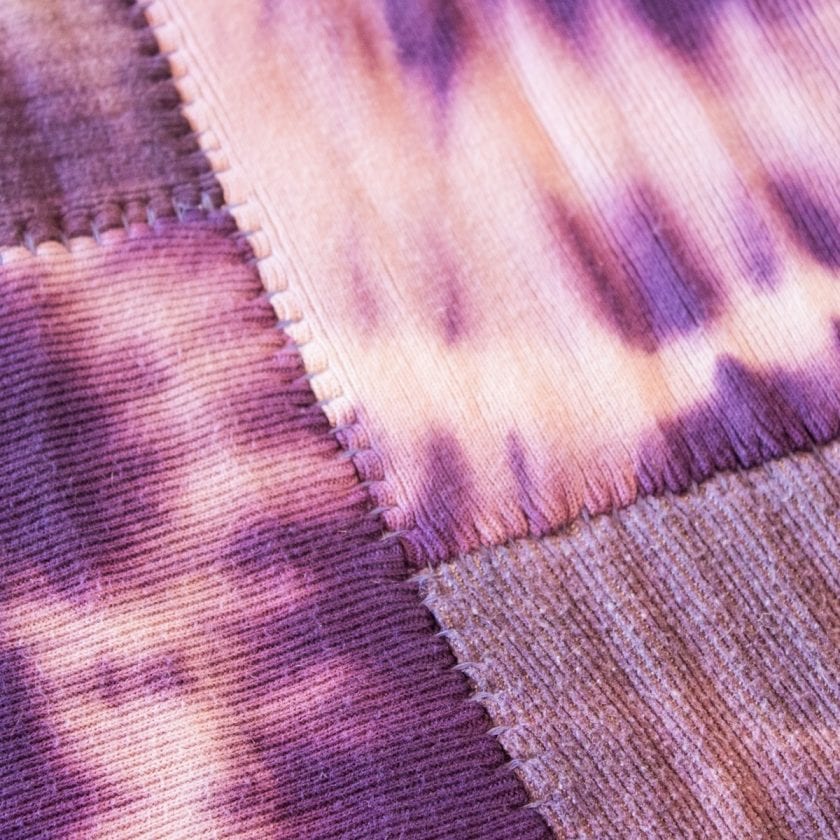 Tapete Decorativo Bazhars Wool Patchwork Diseño Morado (2)