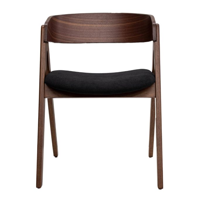 Set 2 Sillas De Comedor Victoria Asiento Color Negro (5)