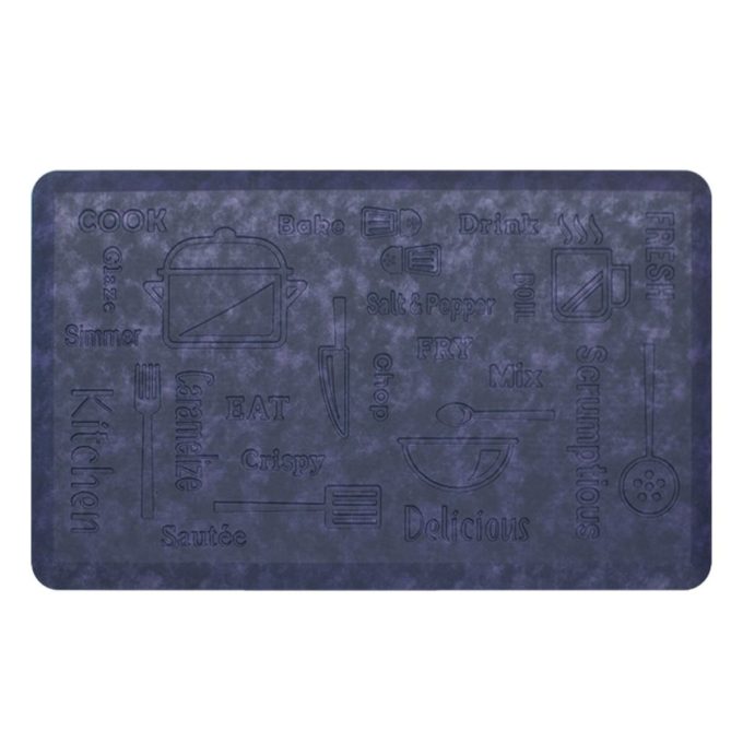 Tapete Texture Kitchen Mat Bitono Azul 46x76 Cm (1)