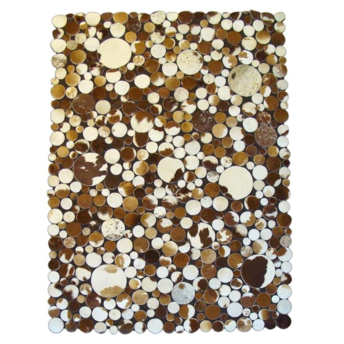 Tapete Decorativo Bazhars Leather Ring Beige140x200 Cm (1)