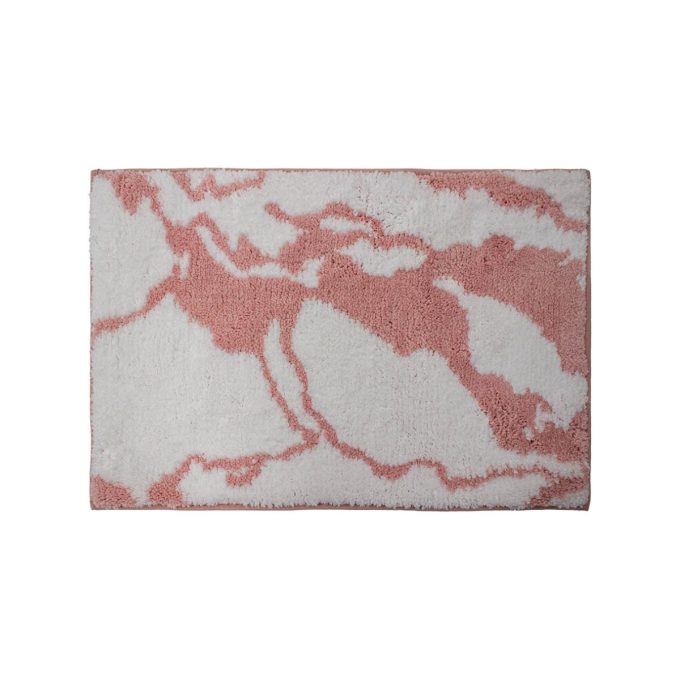 Tapete marble bath mat 40x60 cm pink (1)