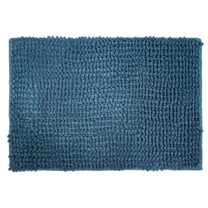 Tapete de baño mix chenille azul 40x60 cm (1)