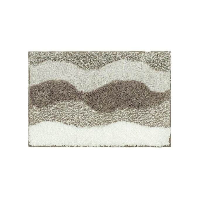 Tapete de baño waves gris