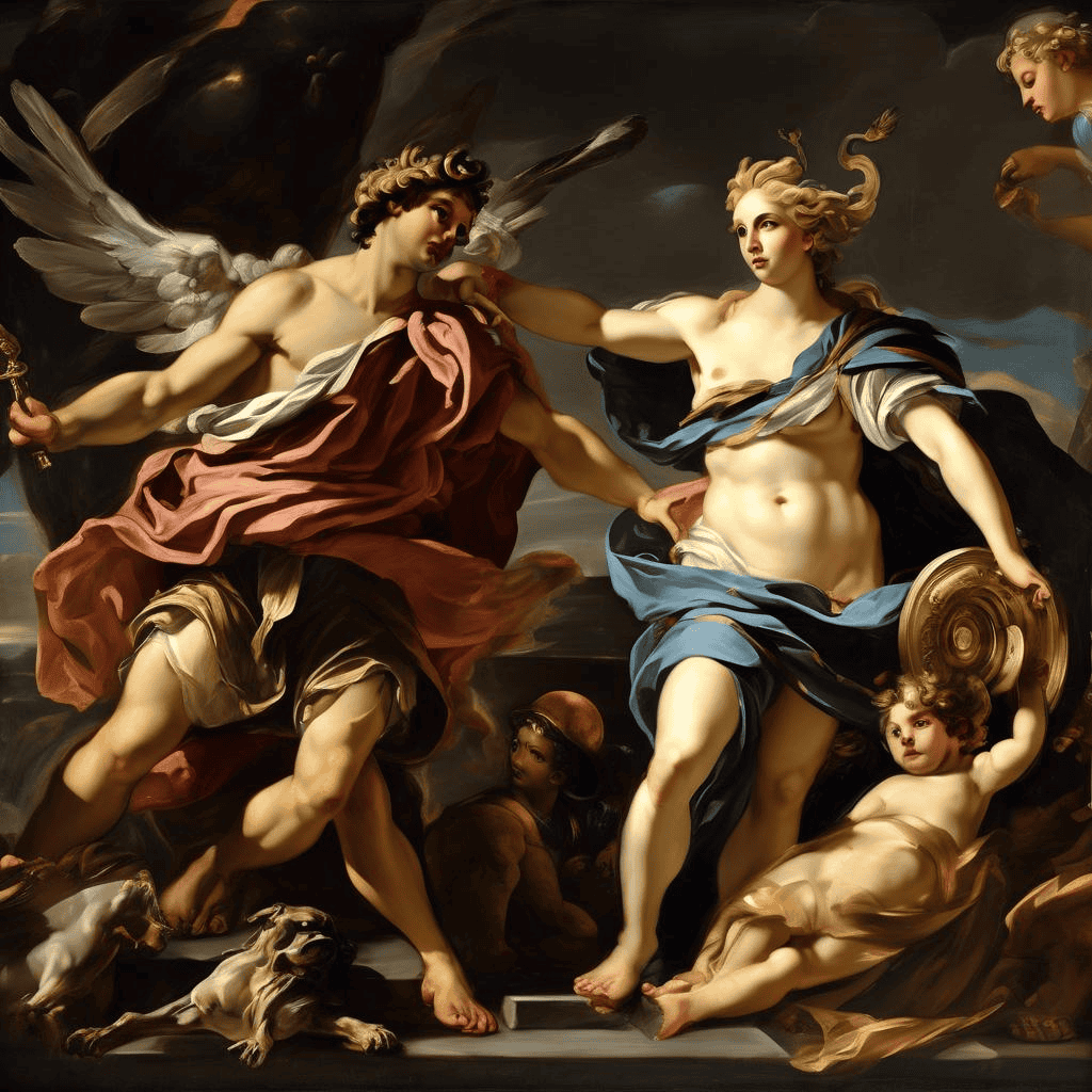 Dido Receiveng Aeneas and Cupid Disguised as Ascanius – Francesco Solimena