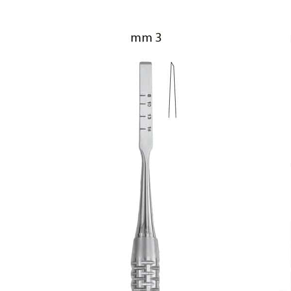 Cinceles p/hueso filo simple 1310 S - Imagen 4