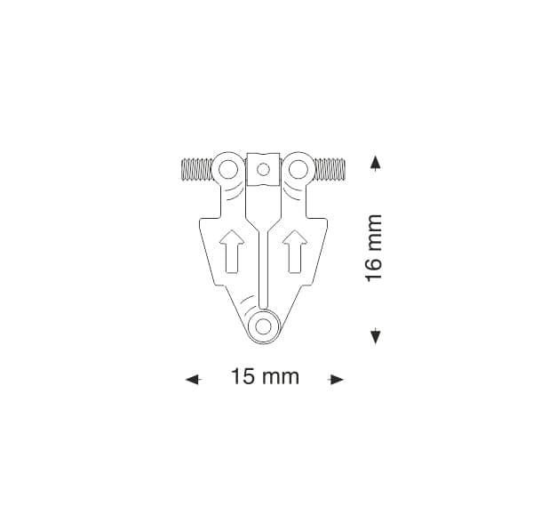 Tornillo de expansión abanico simétrico - Imagen 2
