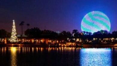 EPCOT during the holidays