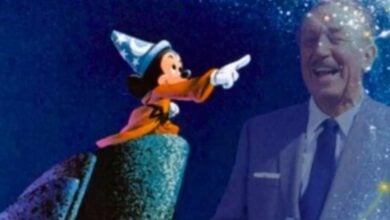 Sorcerer Mickey and Walt Disney