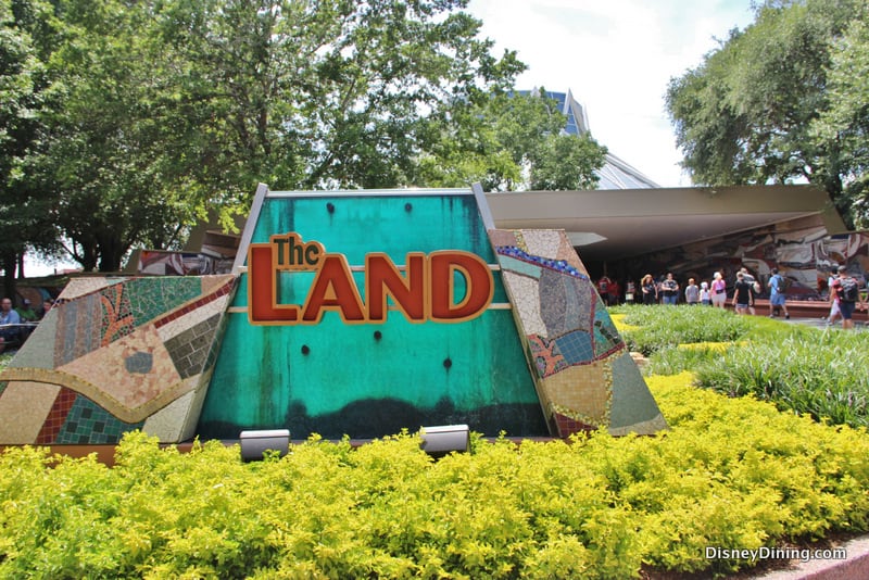 The Land pavilion sign, future world, epcot, walt disney world