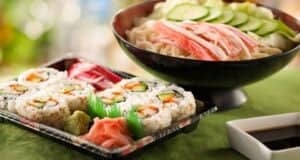 A tray of sushi rolls from Katsura Grill at Epcot