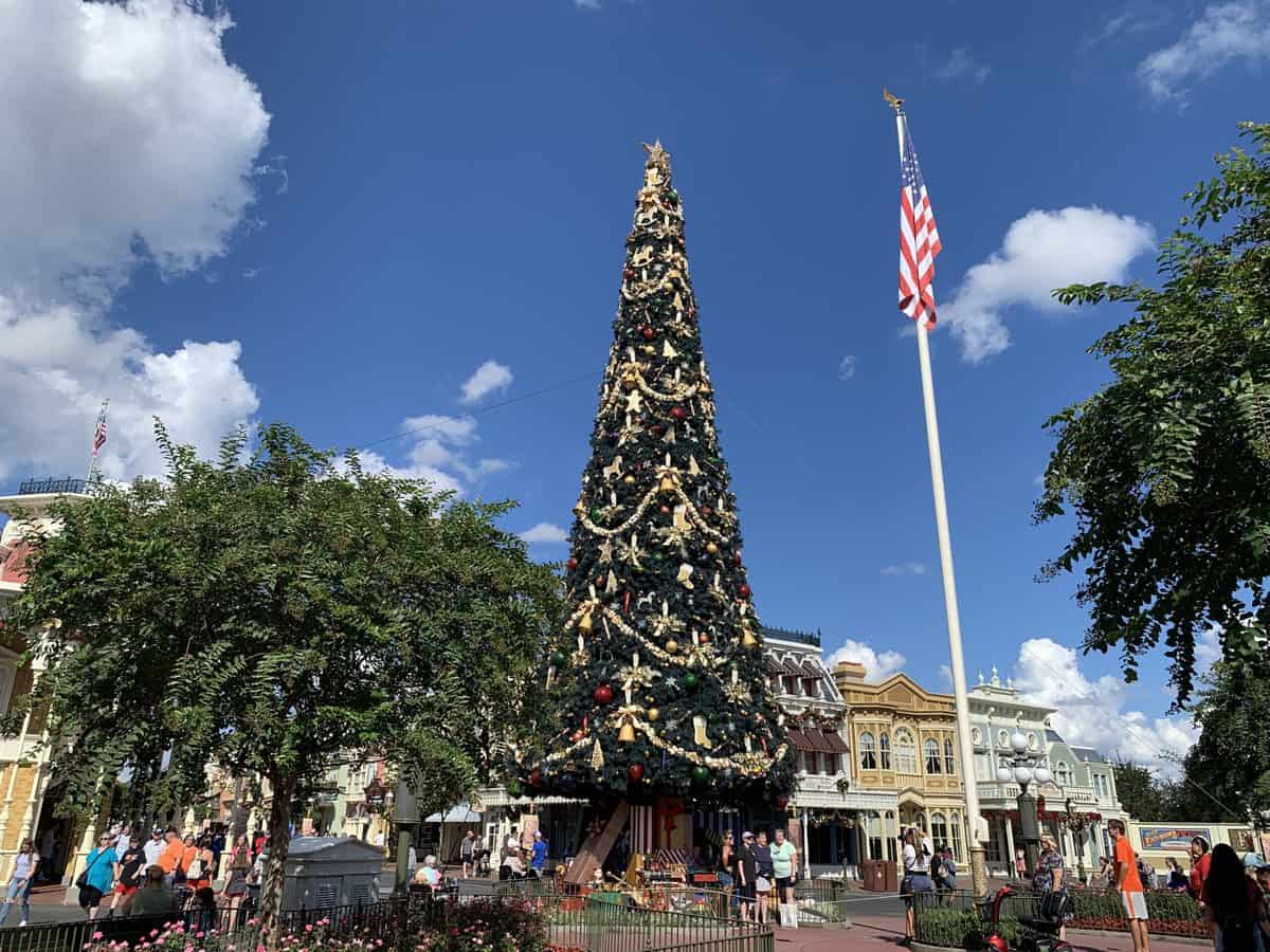 Disney Holiday Decorations in the Magic Kingdom