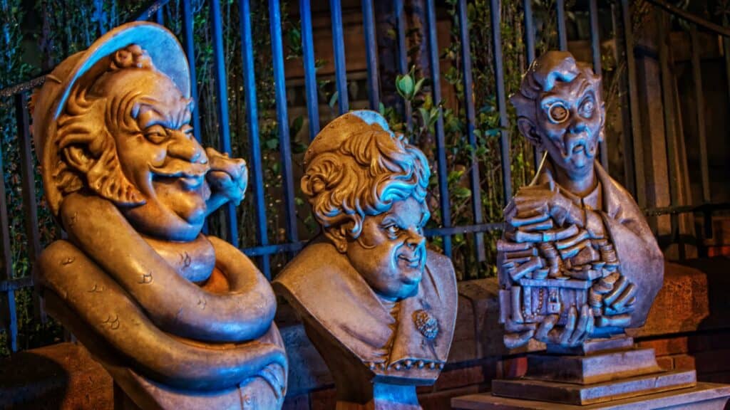 Haunted Mansion busts