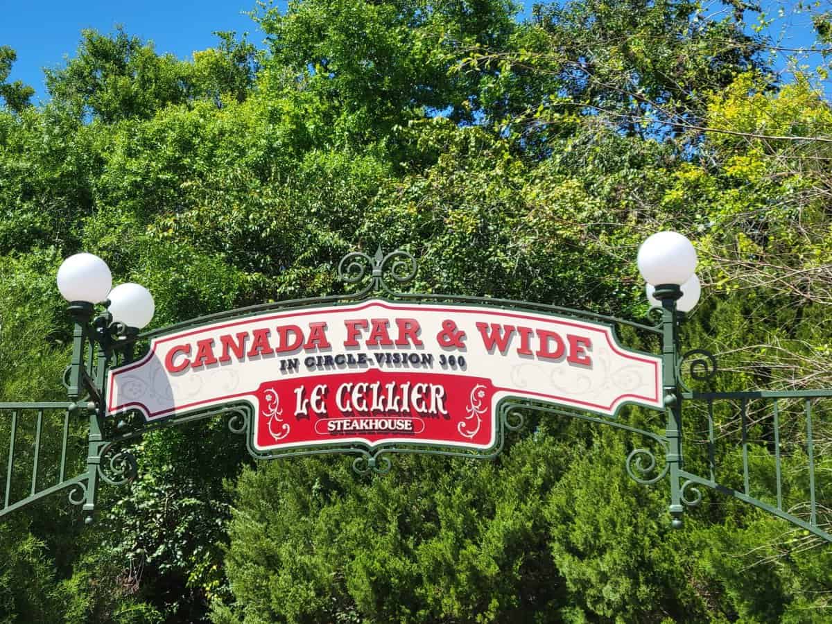 Le Cellier Entrance in the Canada World Showcase Pavilion at EPCOT 