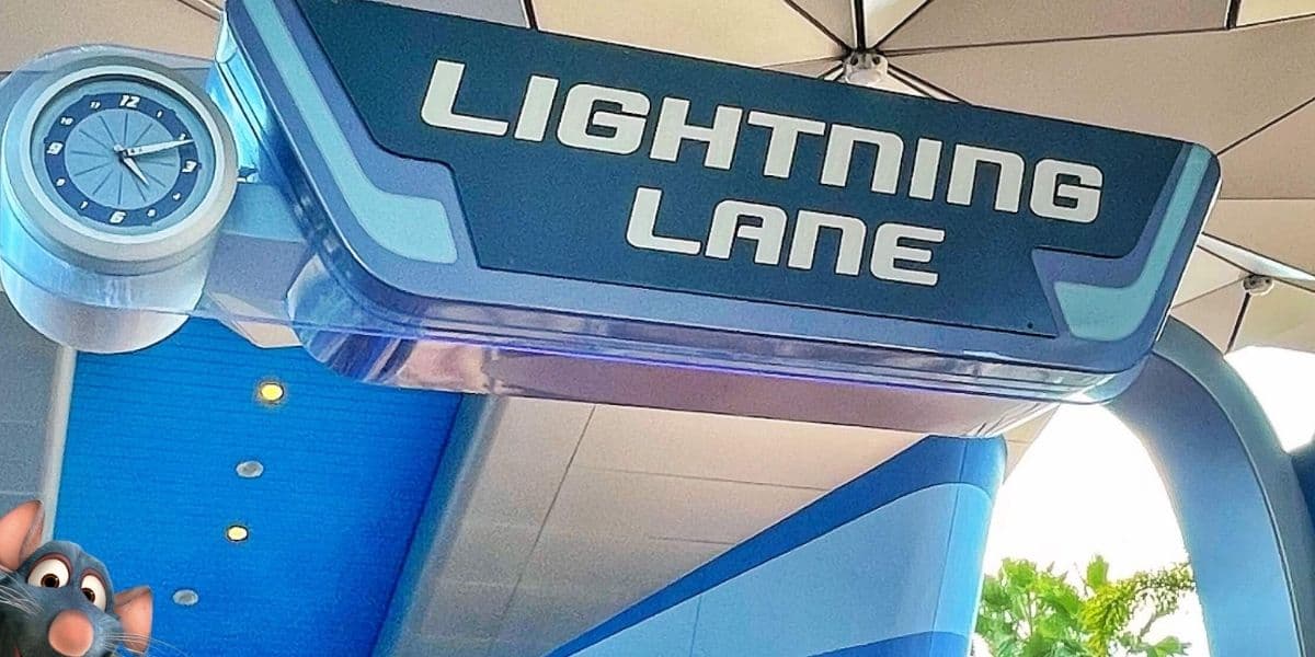 Lightning Lane entrance. 