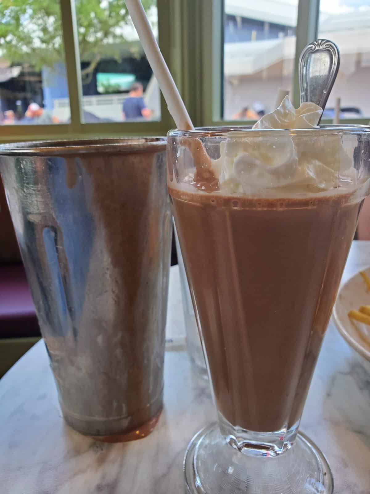 A milkshake from The Plaza Restaurant