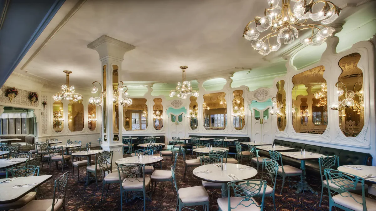 Plaza Restaurant interior on Main Street, U.S.A., at Magic Kingdom Park