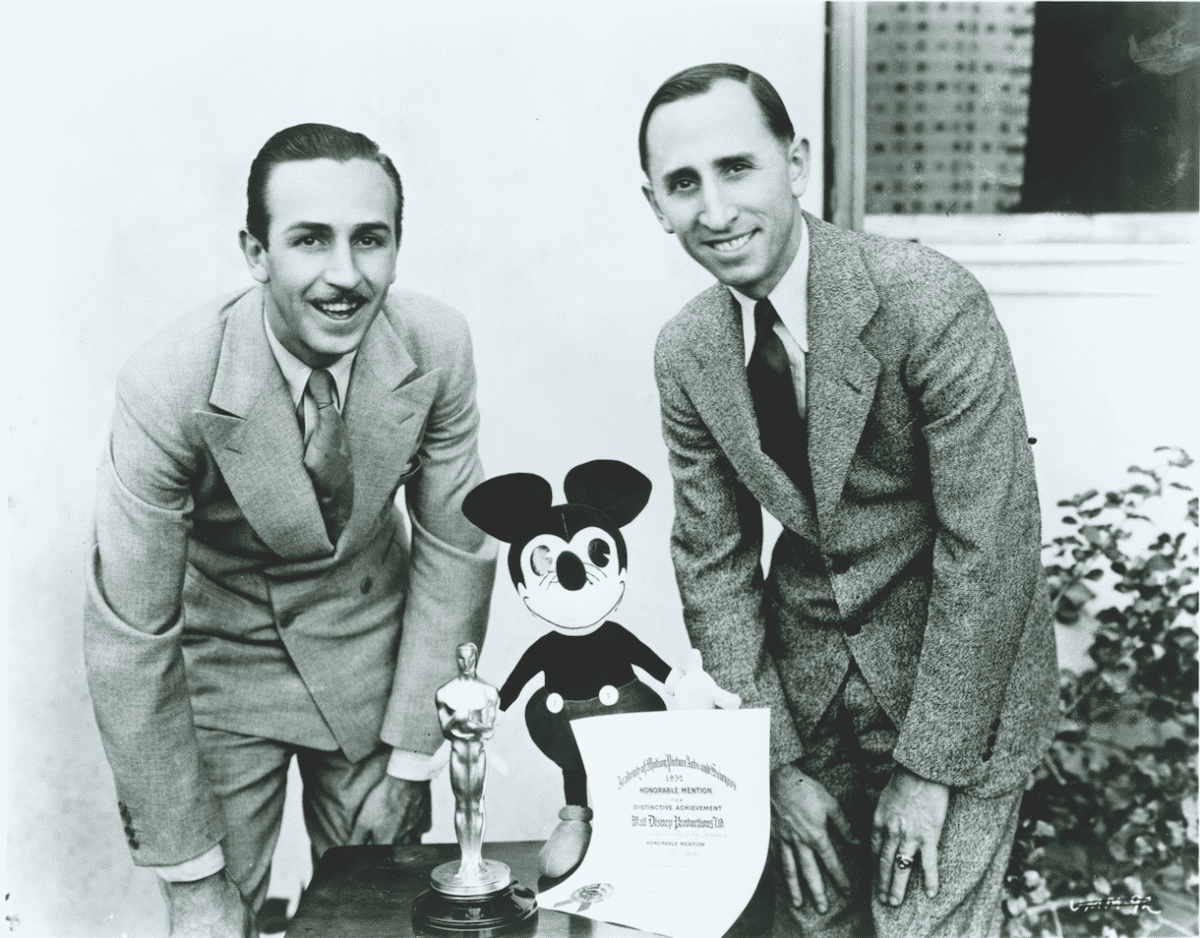 Walt and Roy Disney