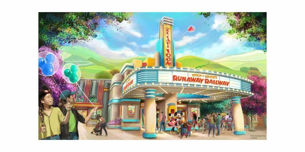 Mickey and Minnie's Runaway Railway Concept Art for Disneyland