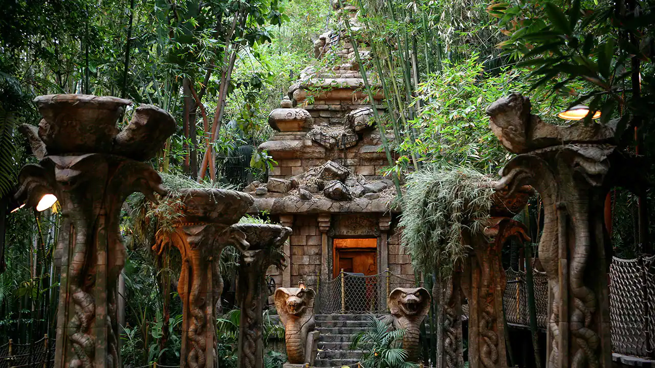Indiana jones ride at  Disneyland Park