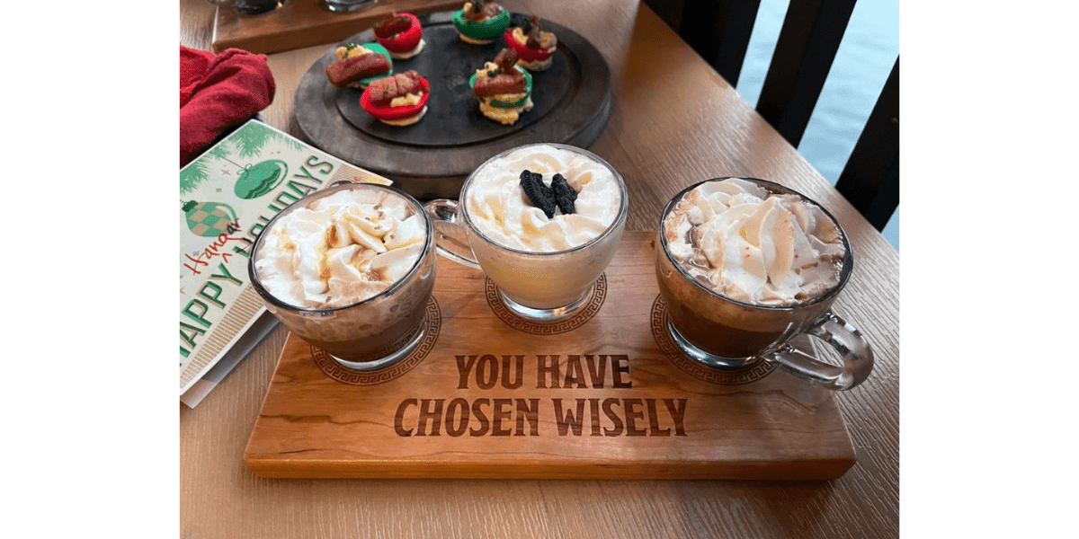 hot chocolate grail flight
