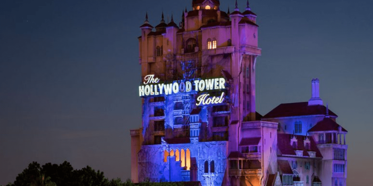 Tower of Terror at Night