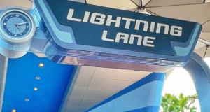 Signage for Lightning Lane