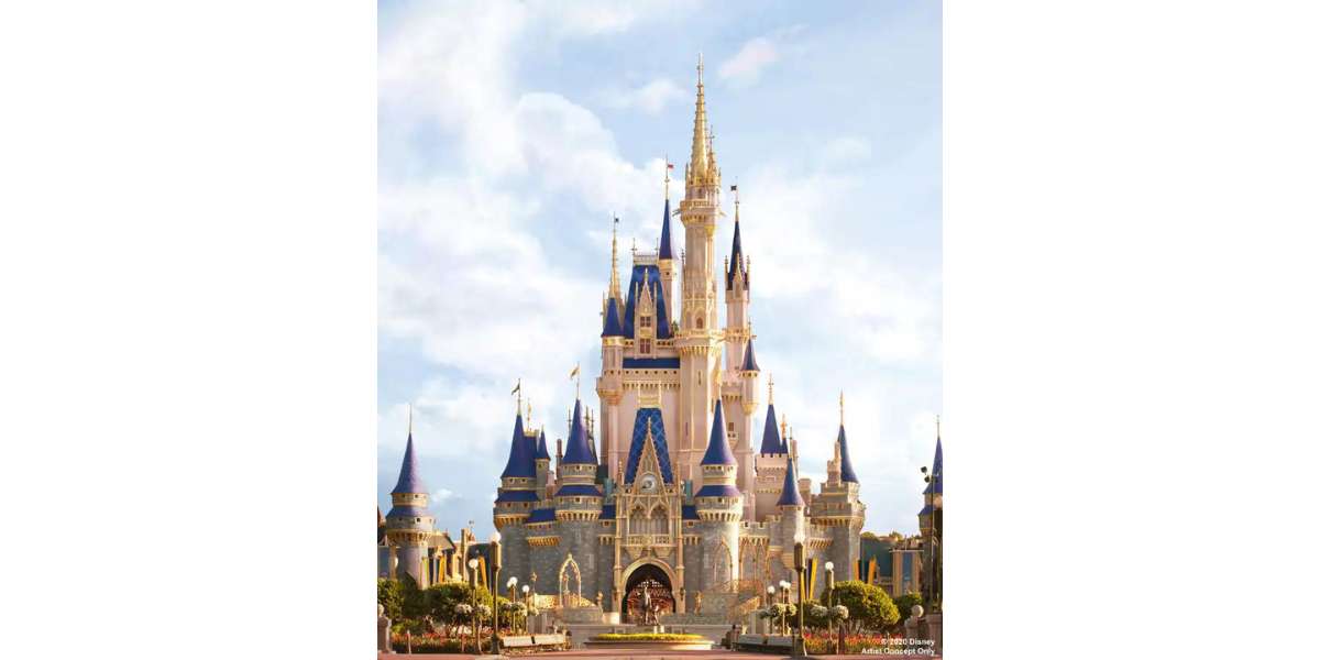Cinderella Castle Gold Concept Art from 2020