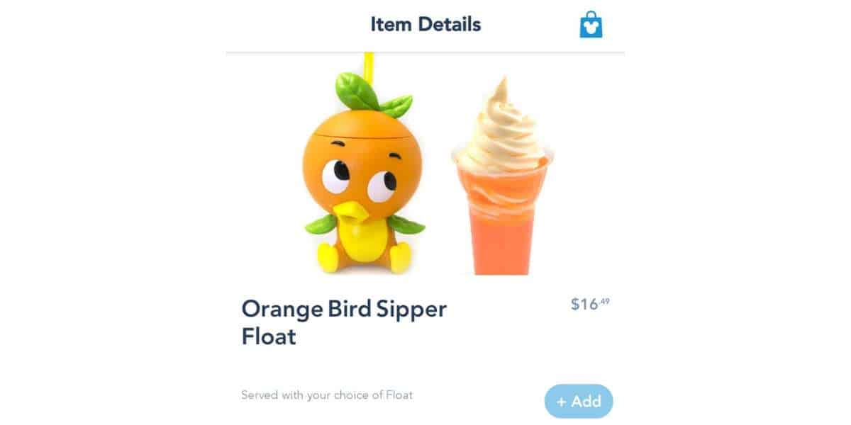 Orange Bird Sipper
