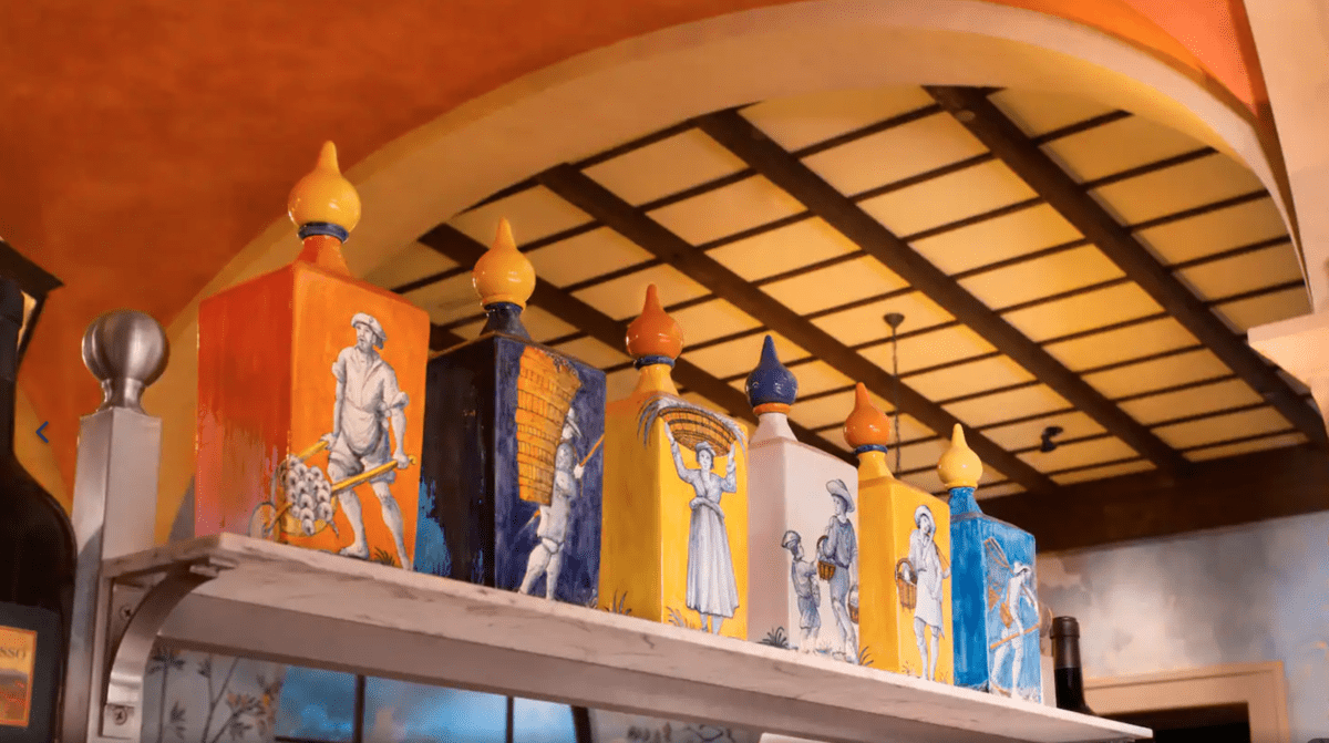 Via Napoli Dining Room Decorative Bottles EPCOT World Showcase