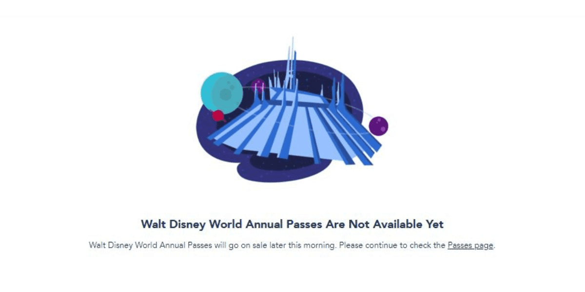 Annual Pass Sales Screenshot