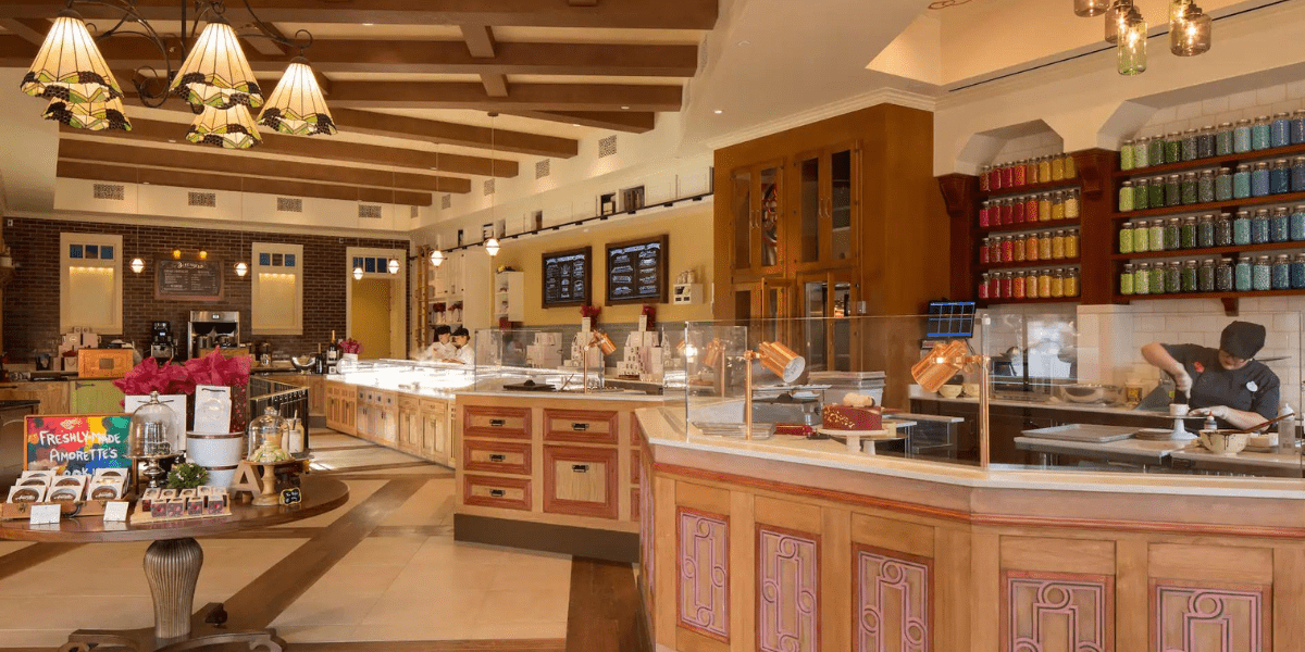 Counter and Interior of Amorette's