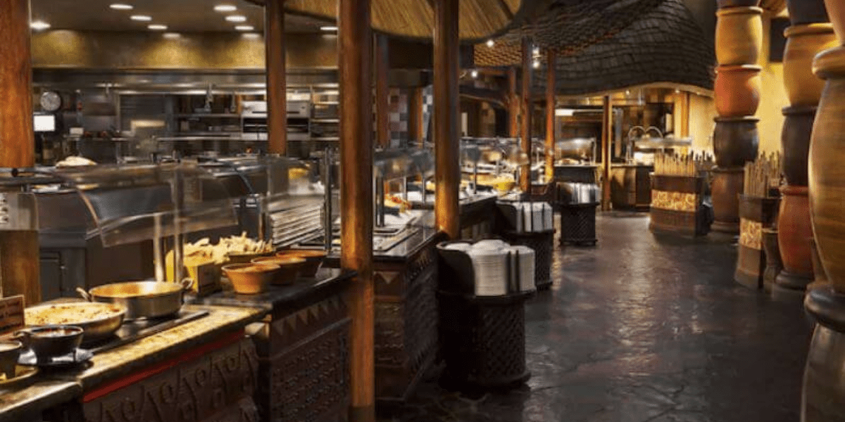 Interior Shot of Buffet at Boma
