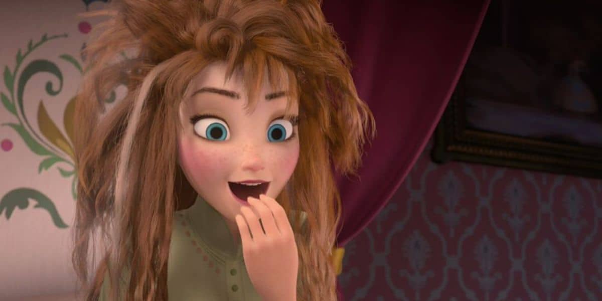 anna frozen coronation day drool sleep