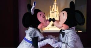 Mickey Mouse and Minnie Mouse