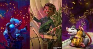 Three Artist concepts of Tianas Bayou Adventure