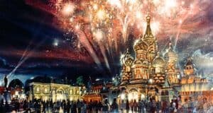 Artist rendering of Russia Pavilion at EPCOT