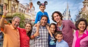 Disney family visiting