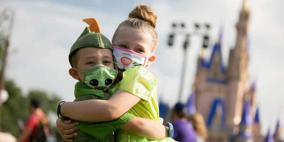 Mask for pandemic at Magic Kingdom