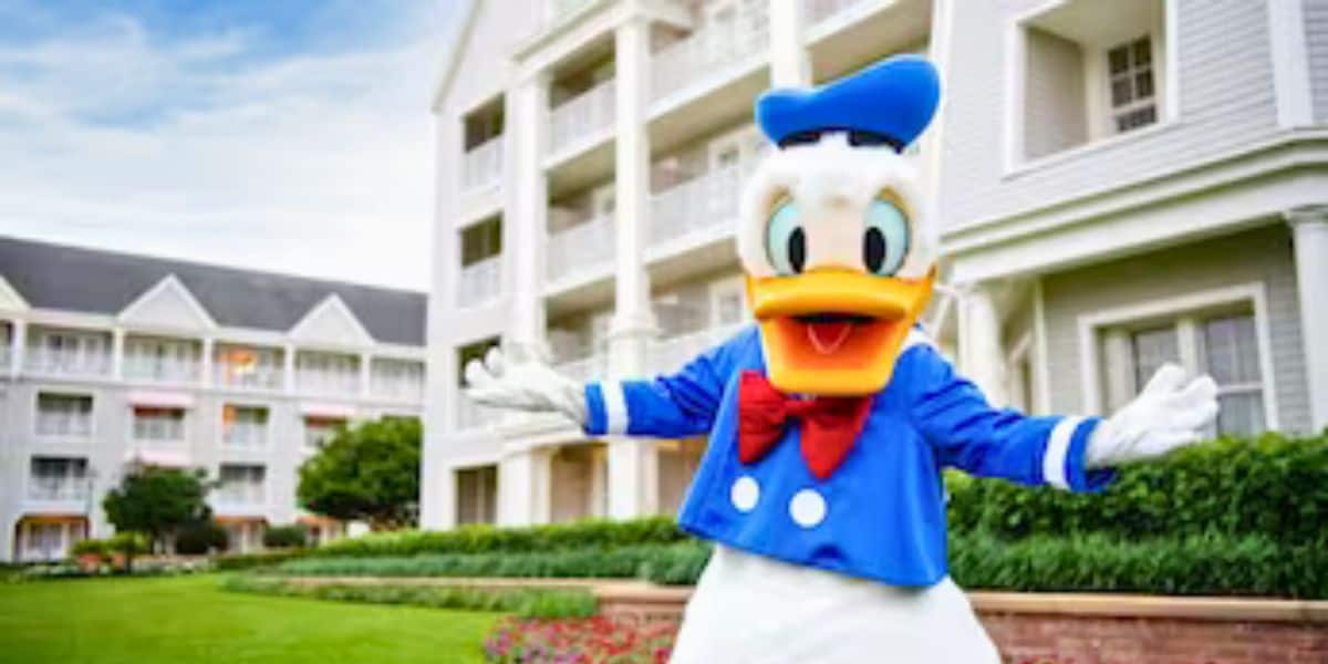 Donald Duck at Disney World Resort