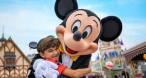 Disney Guest with Mickey Mouse