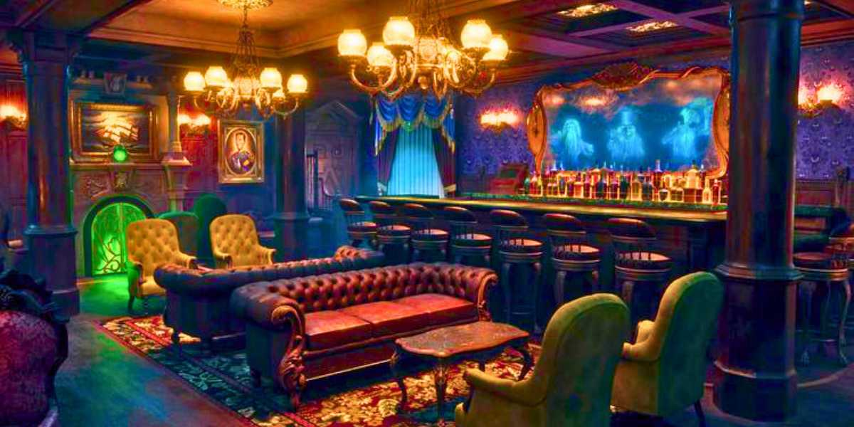 Haunted Mansion Parlor rendering
