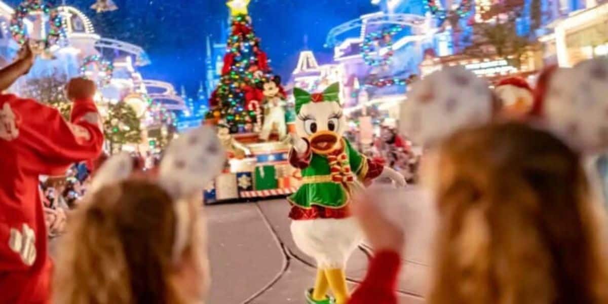 Disneyland celebrating Christmas and New year
