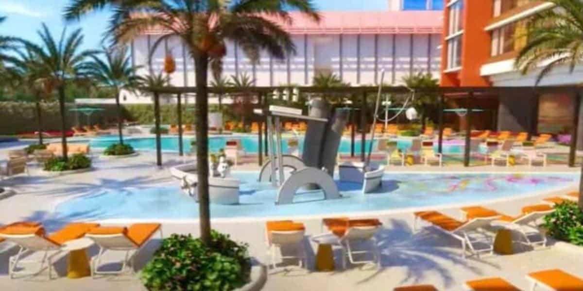 Swimming pool on Disneyland Resort